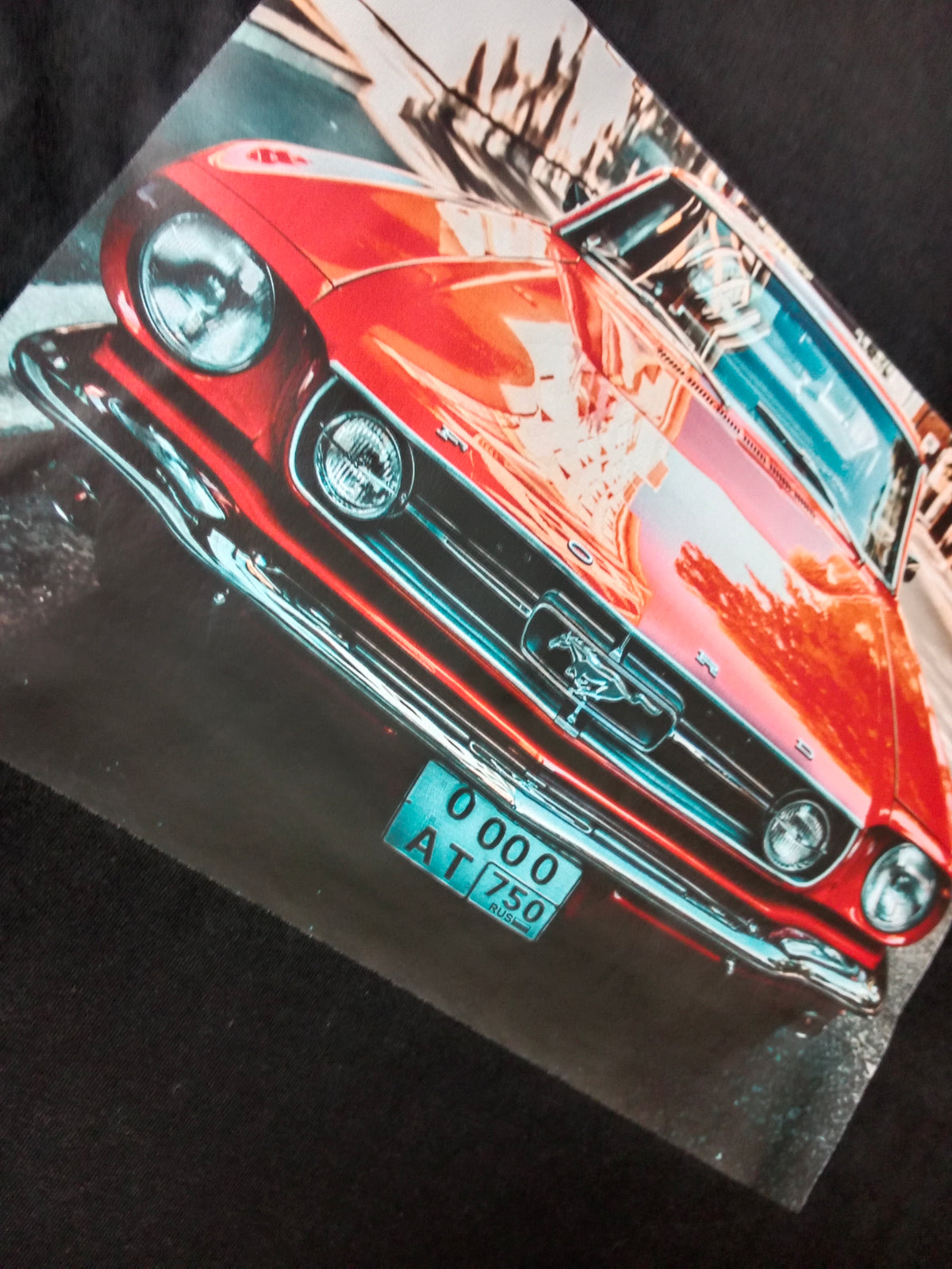 Red Mustang Car