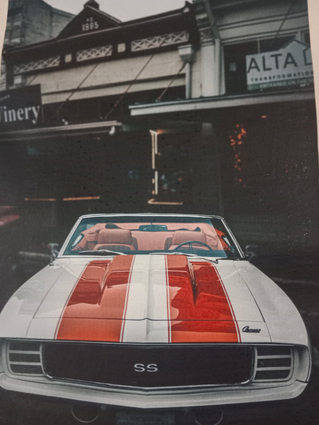 Mustang Car, Red Stripe's