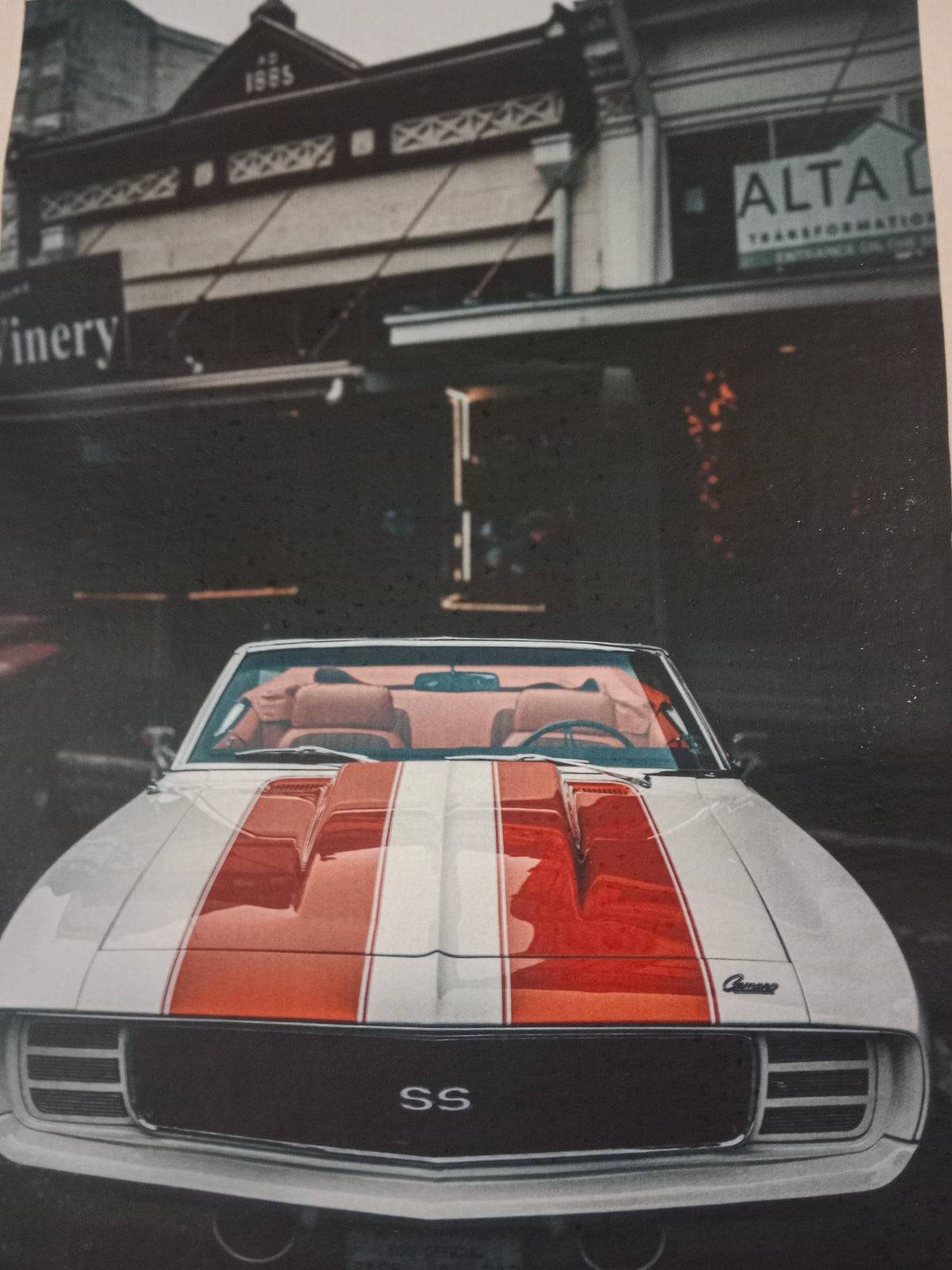 Mustang Car, Red Stripe's